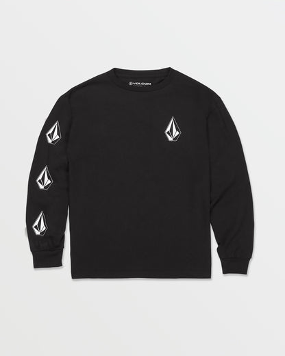 Little Boys Iconic Stone Long Sleeve Tee