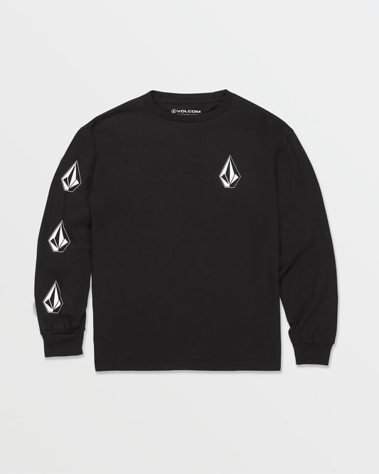 Little Boys Iconic Stone Long Sleeve Tee