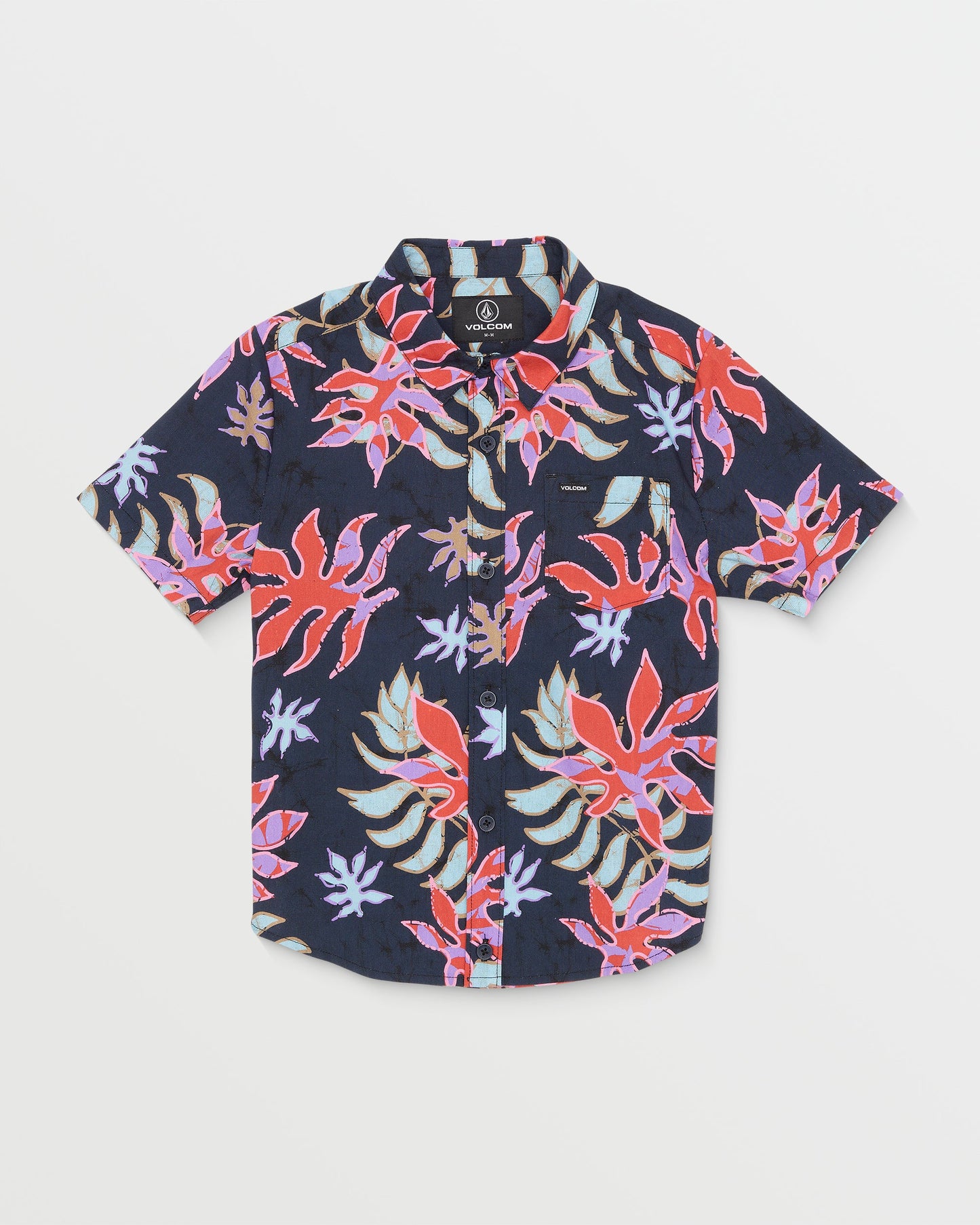 Little Boys Floral Motion Short Sleeve Shirt