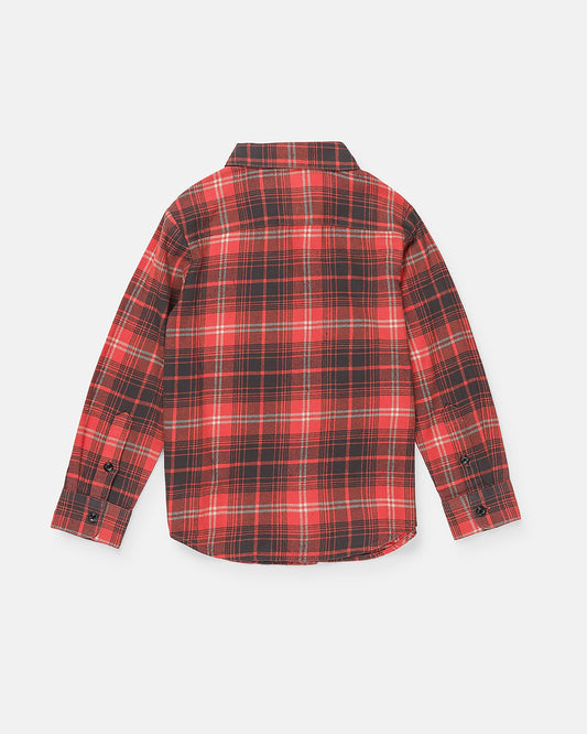 Little Boys Caden Plaid Long Sleeve Shirt