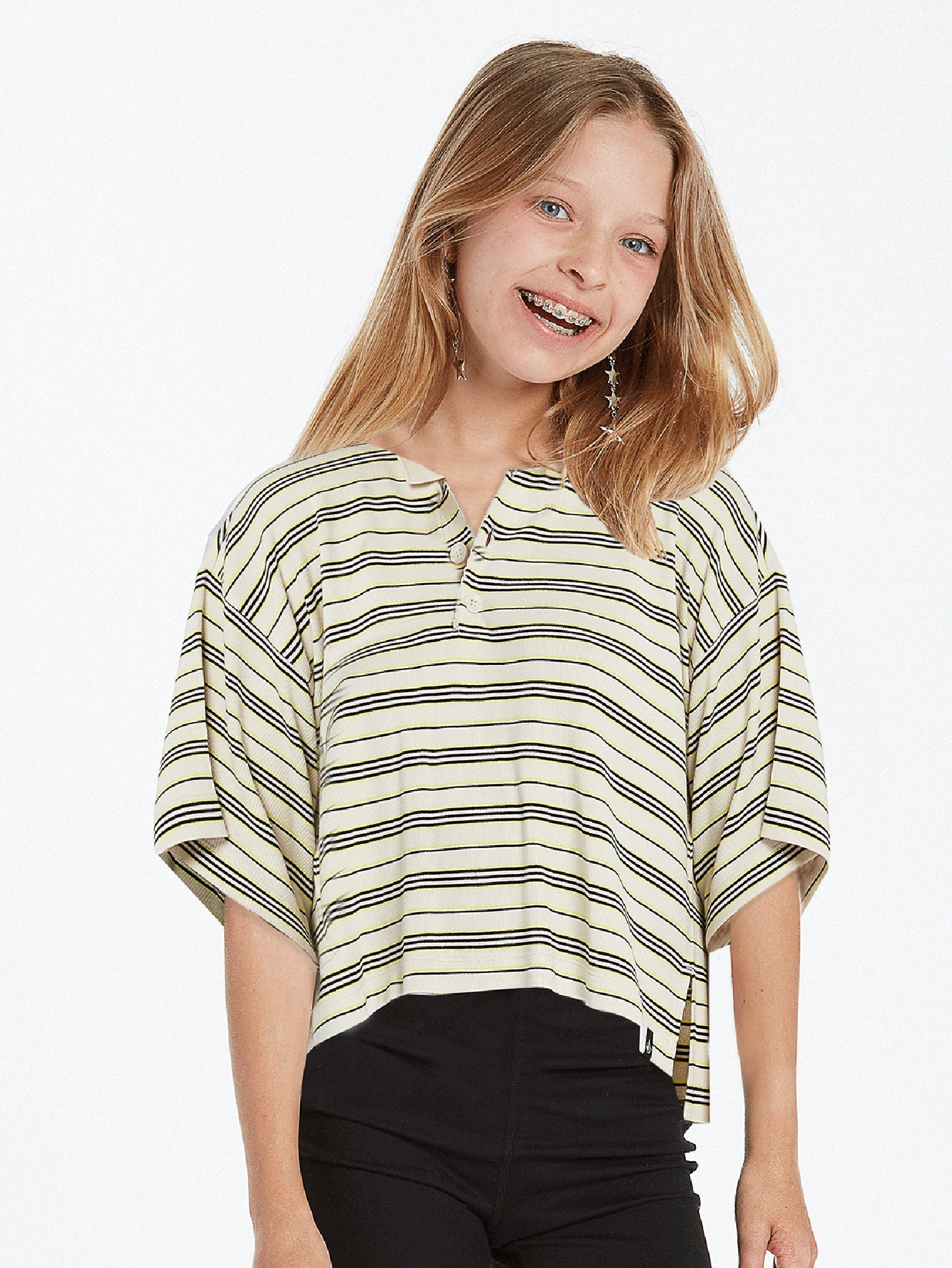 Girls Popztone Short Sleeve Polo