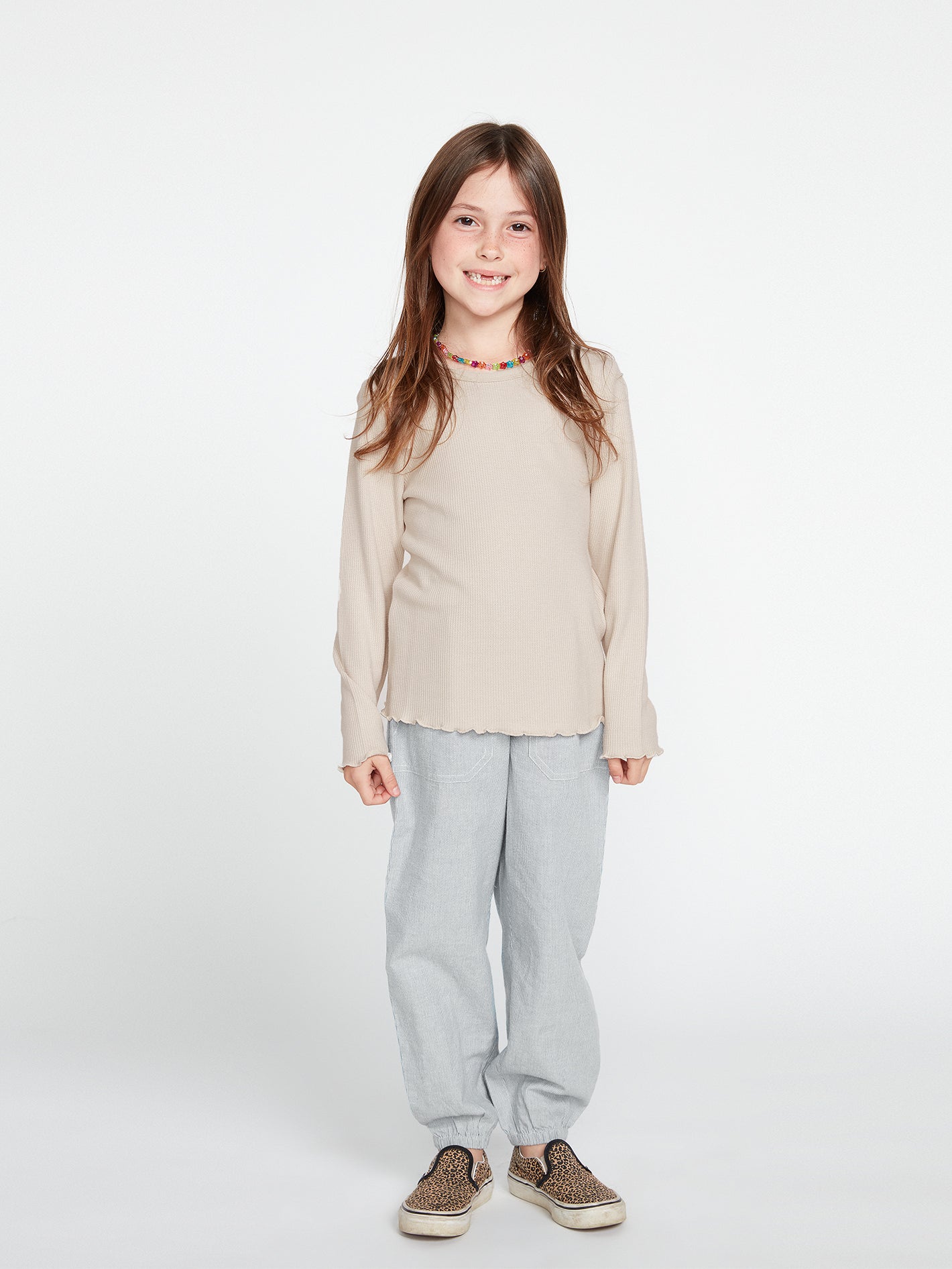 Girls Lived In Lounge Thermal Long Sleeve Top