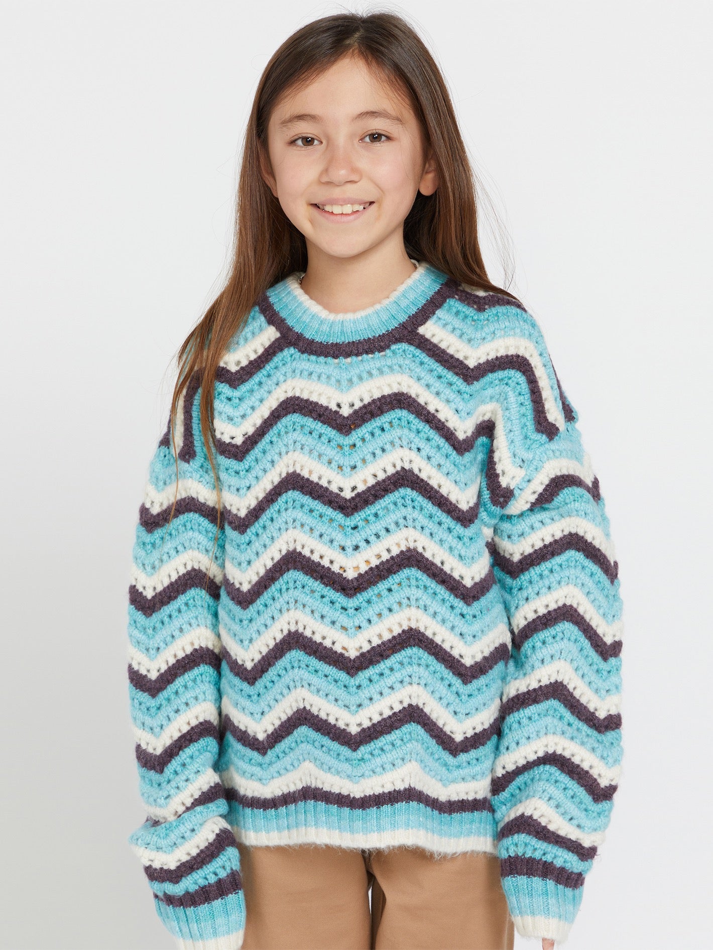 Girls Zigzy Zagzy Sweater