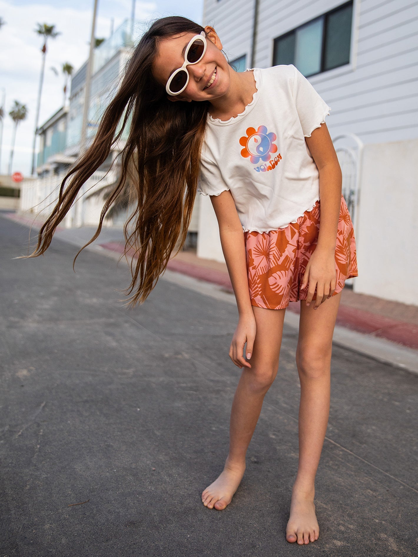 Girls Off Tropic Shorts