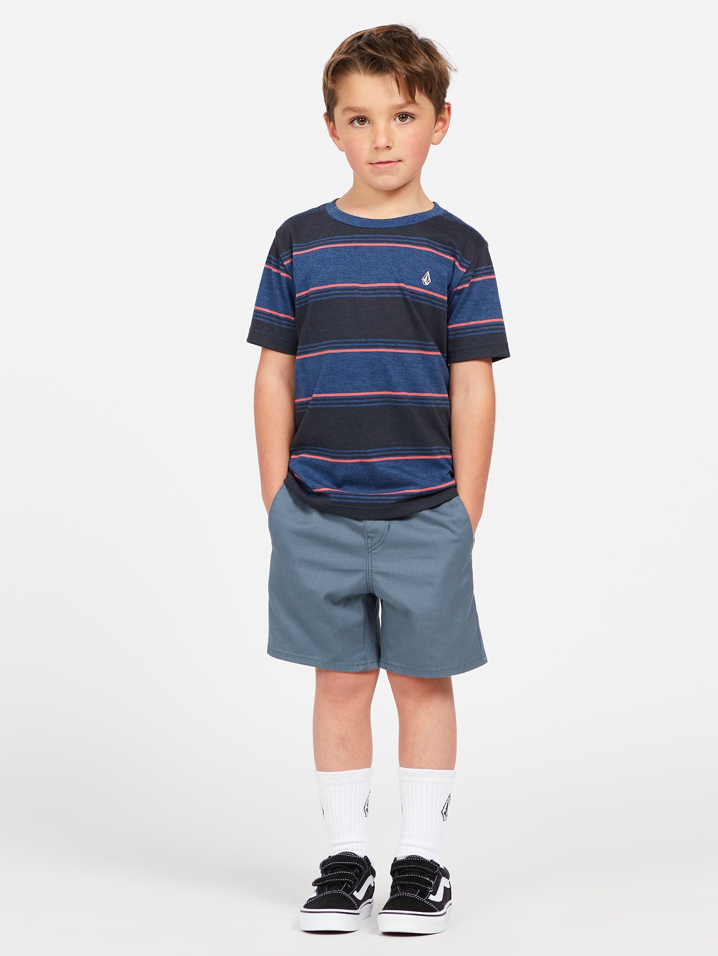 Little Boys Bandstone Crew Short Sleeve Shirt