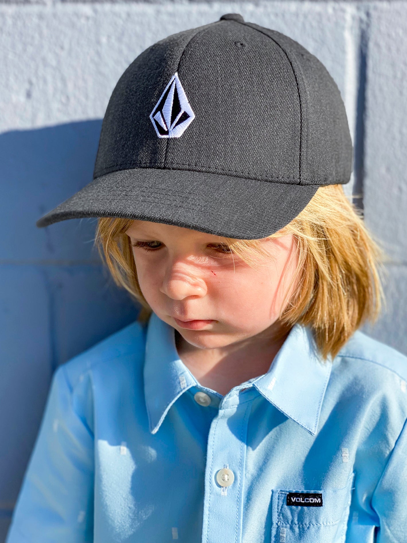 Little Boys Full Stone Heather Flexfit Hat